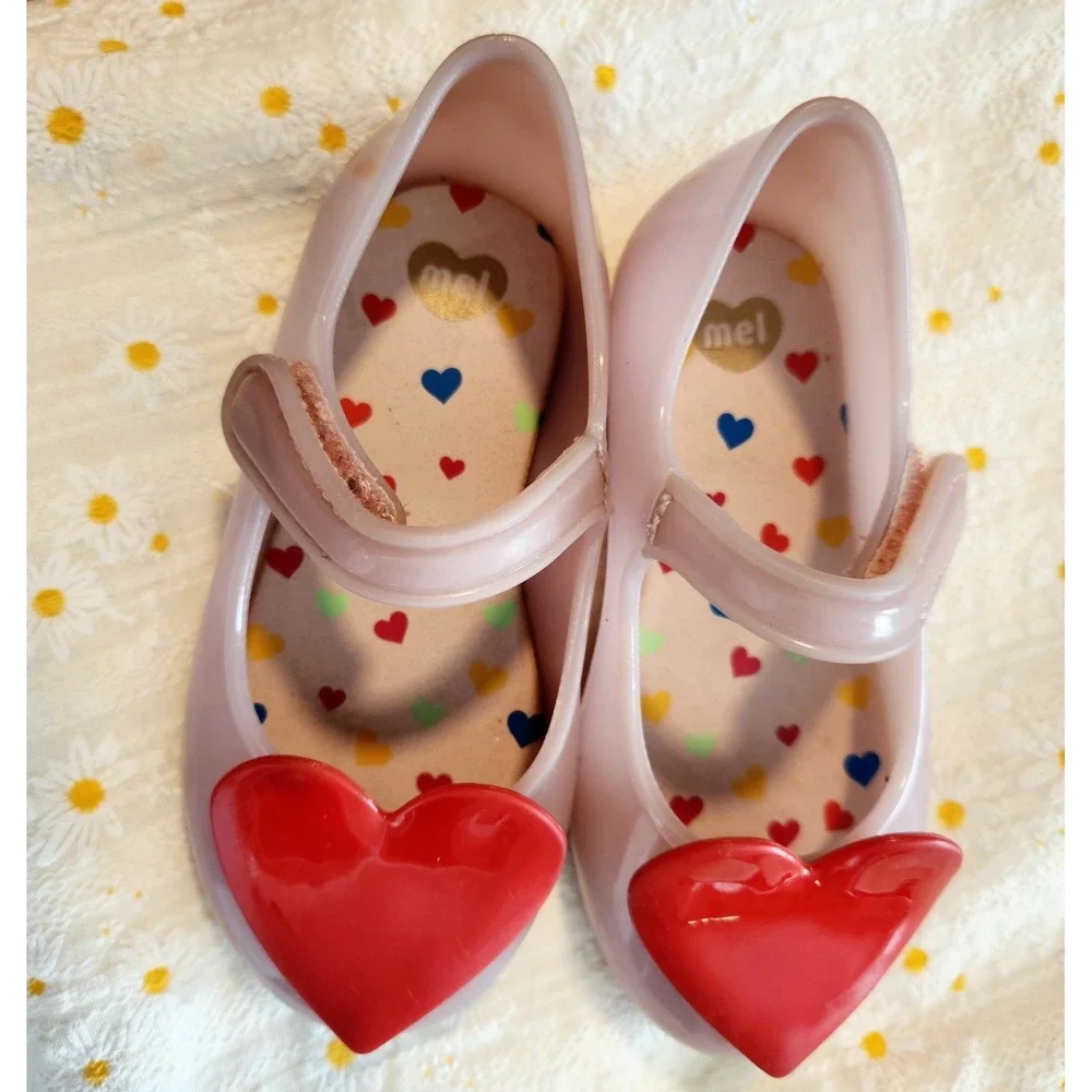 MEL by MELISSA Sky Blue Cool Heart Scented‎ Shoes 7c